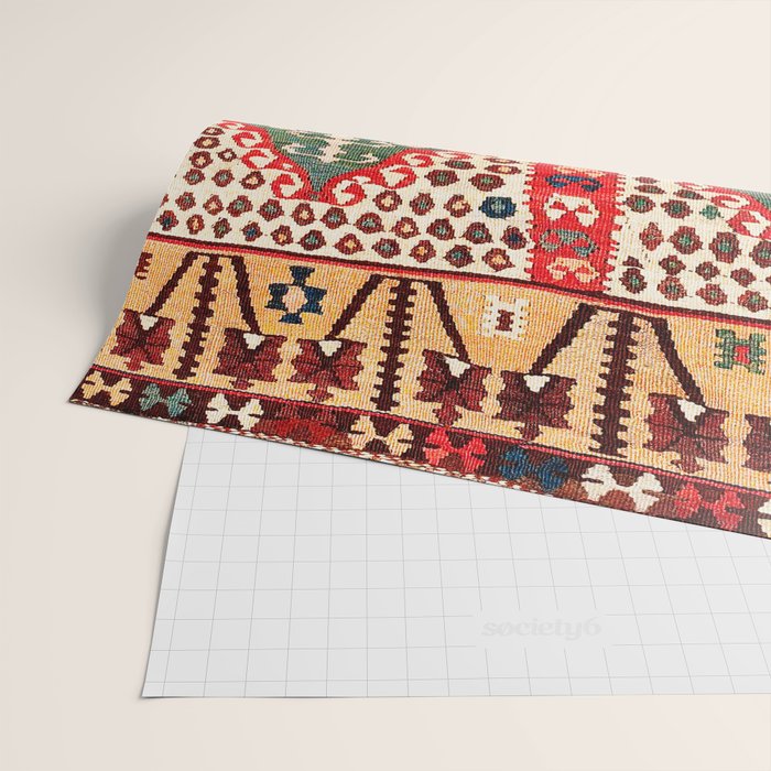 Saf Gümüshane Northeast Anatolian Kilim Print Wrapping Paper Gallery Image 2
