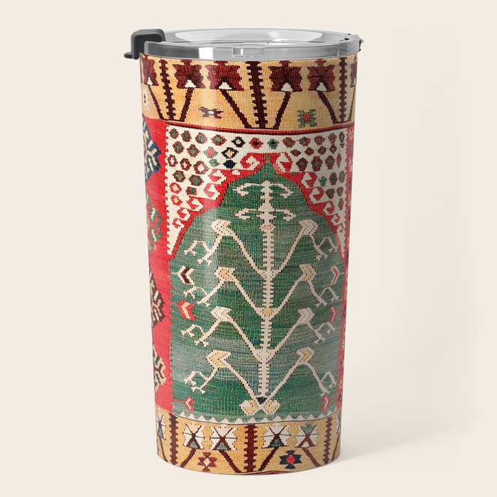 Saf Gümüshane Northeast Anatolian Kilim Print Travel Mug Gallery Image 3
