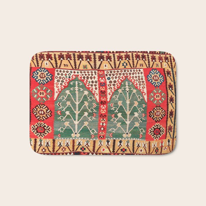 Saf Gümüshane Northeast Anatolian Kilim Print Bath Mat Gallery Image 1