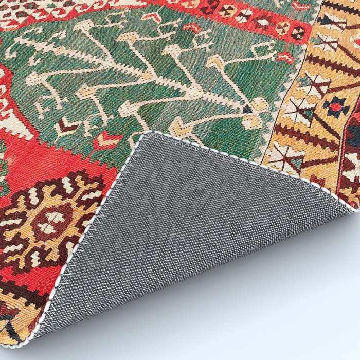 Saf Gümüshane Northeast Anatolian Kilim Print Rug Gallery Image 4