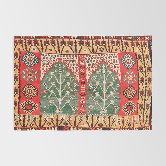 Saf Gümüshane Northeast Anatolian Kilim Print Rug Gallery Image 2