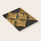 Art Deco Luxurious Gold and Ebony Black Elegant Design Notebook Gallery Image 2