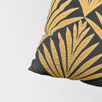Art Deco Luxurious Gold and Ebony Black Elegant Design Pillow Sham Gallery Image 4