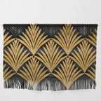 Art Deco Luxurious Gold and Ebony Black Elegant Design Wall Hanging Gallery Image 1