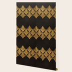 Art Deco Luxurious Gold and Ebony Black Elegant Design Wallpaper Gallery Image 2