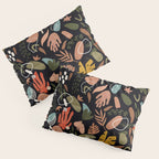 Abstract shapes of dark modern nature Pillow Sham Gallery Image 3