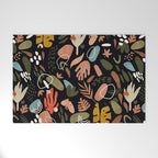 Abstract shapes of dark modern nature Welcome Mat Gallery Image 1