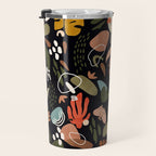 Abstract shapes of dark modern nature Travel Mug Gallery Image 3