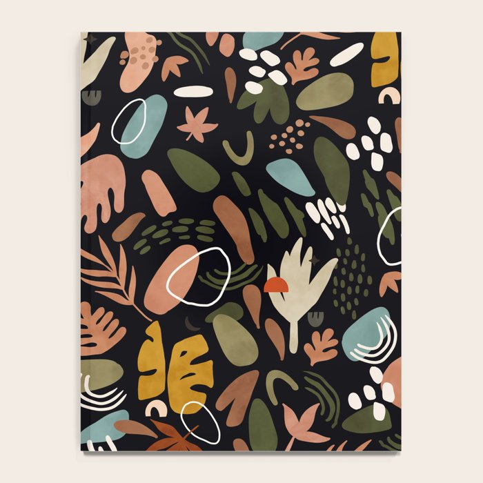 Abstract shapes of dark modern nature Notebook Gallery Image 4