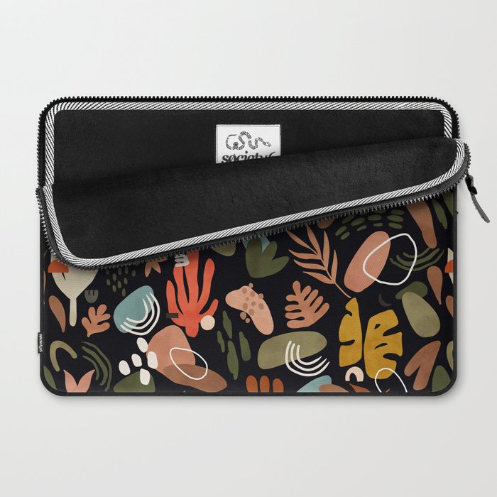 Abstract shapes of dark modern nature Laptop Sleeve Gallery Image 2