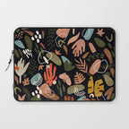 Abstract shapes of dark modern nature Laptop Sleeve Gallery Image 1