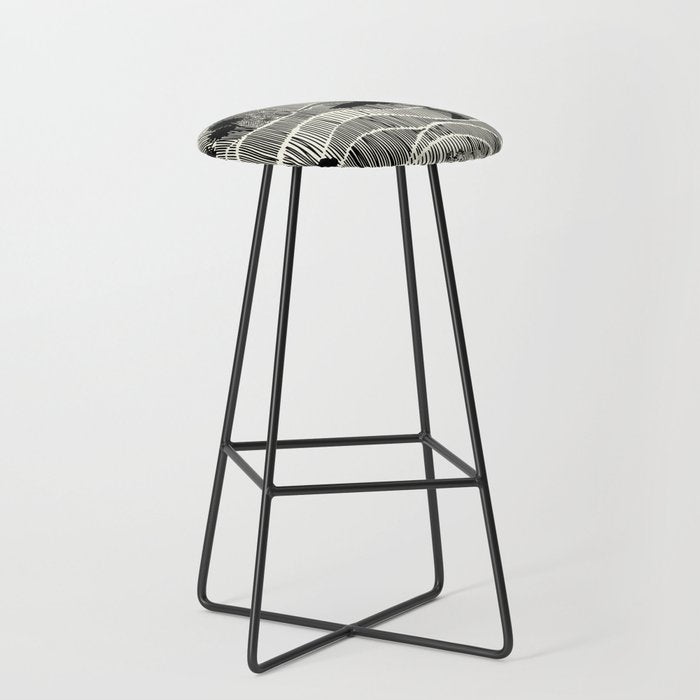 Wildlife Safari Savannah black ´n white Stool Gallery Image 1