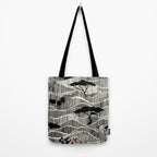 Wildlife Safari Savannah black ´n white Tote Bag Gallery Image 2
