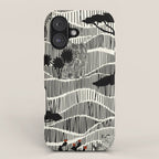 Wildlife Safari Savannah black ´n white iPhone Case Gallery Image 1