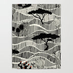 Wildlife Safari Savannah black ´n white Poster Gallery Image 4