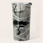 Wildlife Safari Savannah black ´n white Travel Mug Gallery Image 2