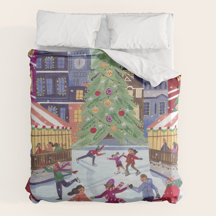 Skating in London Duvet Cover Gallery Image 2