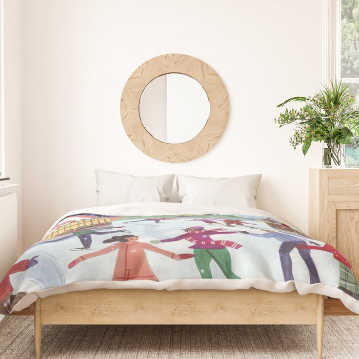 Skating in London Duvet Cover Gallery Image 3