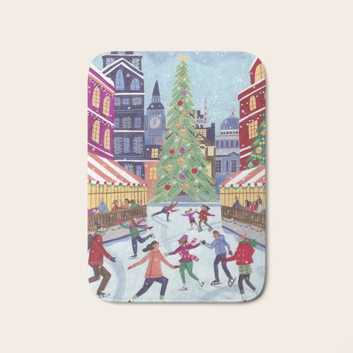 Skating in London Bath Mat Gallery Image 1