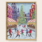Skating in London Serving Tray Gallery Image 1