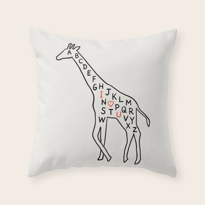 I love you as high as I can reach Throw Pillow Gallery Image 1
