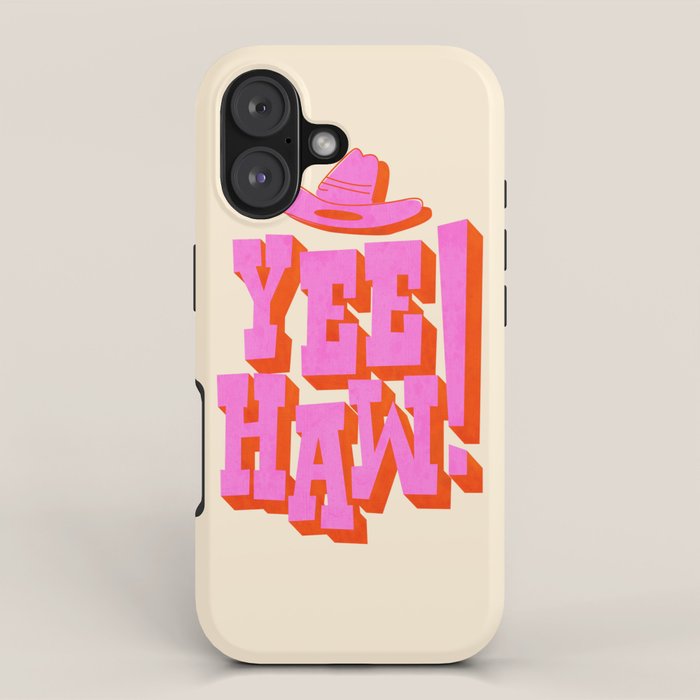 Yee Haw! Fun Cowboy Art iPhone Case Gallery Image 1