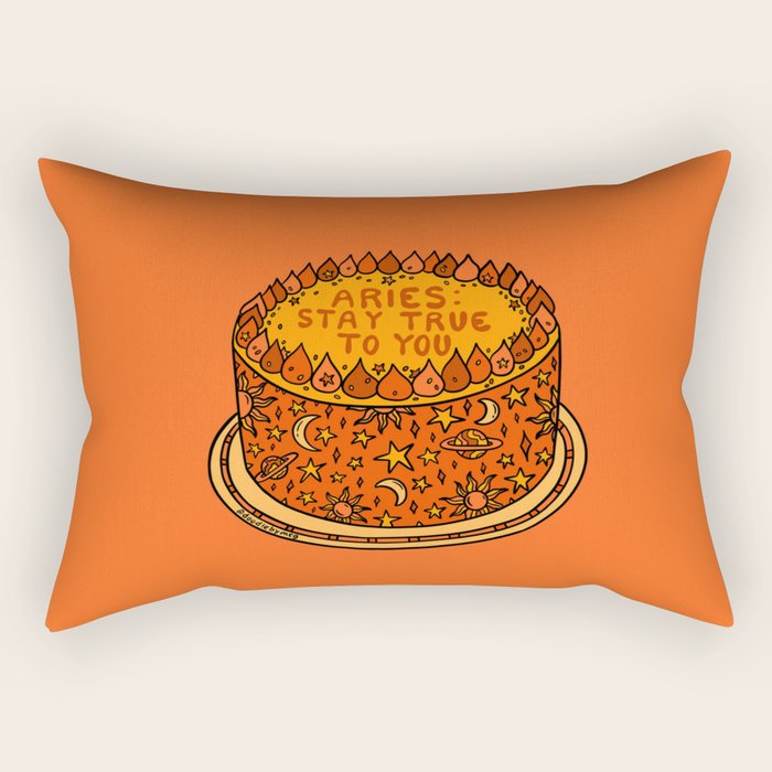 Aries Cake Rectangular Pillow Gallery Image 2