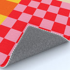 Blocks of Mixed Checkered Colorful Plaids geometric pattern Rug Gallery Image 4
