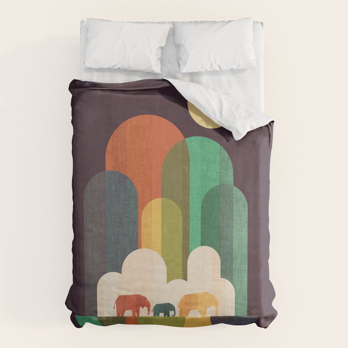 Elephant walk Duvet Cover Gallery Image 1
