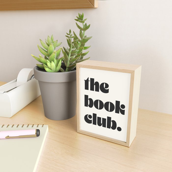 the book club. Mini Art Print Gallery Image 2