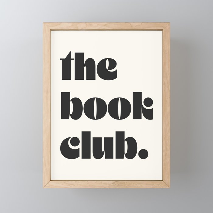 the book club. Mini Art Print Gallery Image 1