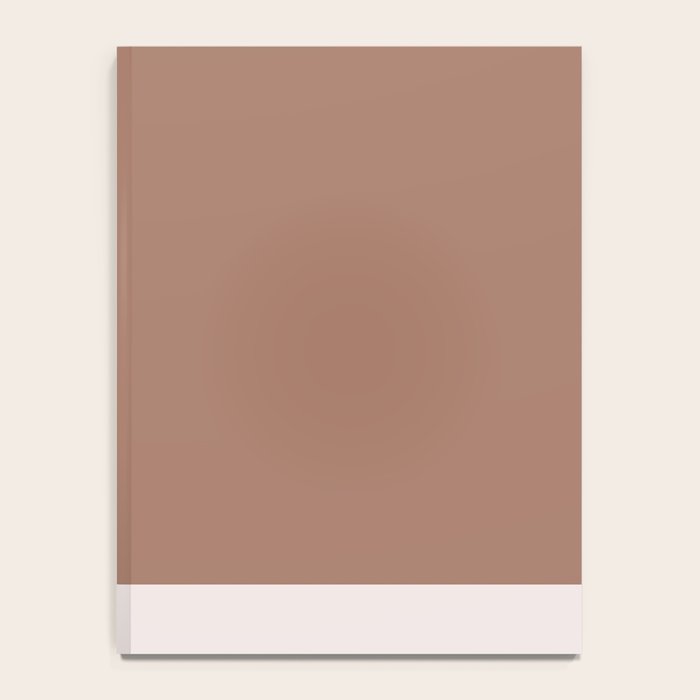 Minimalist Mocha Color Block Simple Striped Solid Notebook Gallery Image 4