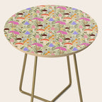Colourful mushrooms, flowers and berries illustration  Side Table Gallery Image 2