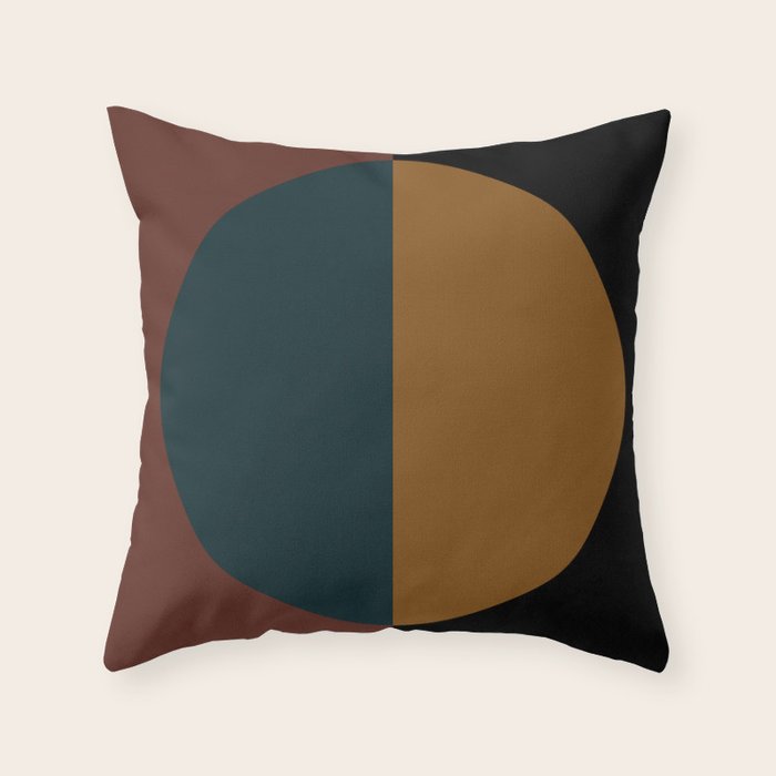Color Block Abstract XI Throw Pillow Gallery Image 1