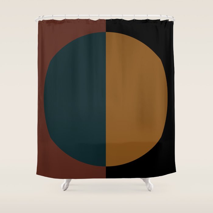Color Block Abstract XI Shower Curtain Gallery Image 1