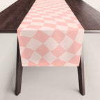 Check VII - Pink Twist â Checkerboard Print Table Runner Gallery Image 1