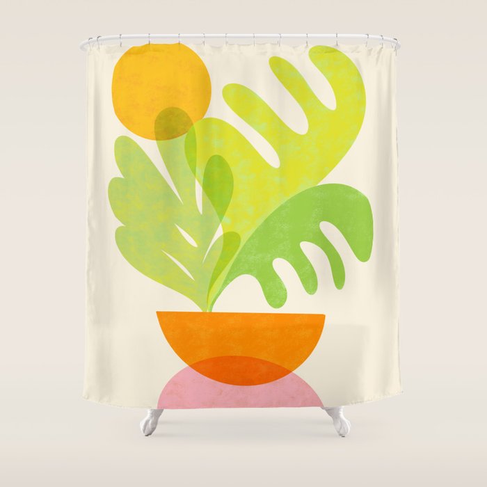 Cozy Salad Stack Abstract Scene Shower Curtain Gallery Image 1