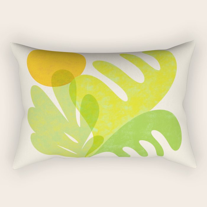 Cozy Salad Stack Abstract Scene Rectangular Pillow Gallery Image 1