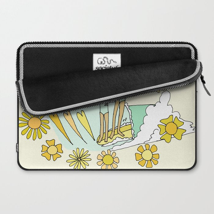 surfs up little ones // retro surf art by surfy birdy Laptop Sleeve Gallery Image 2