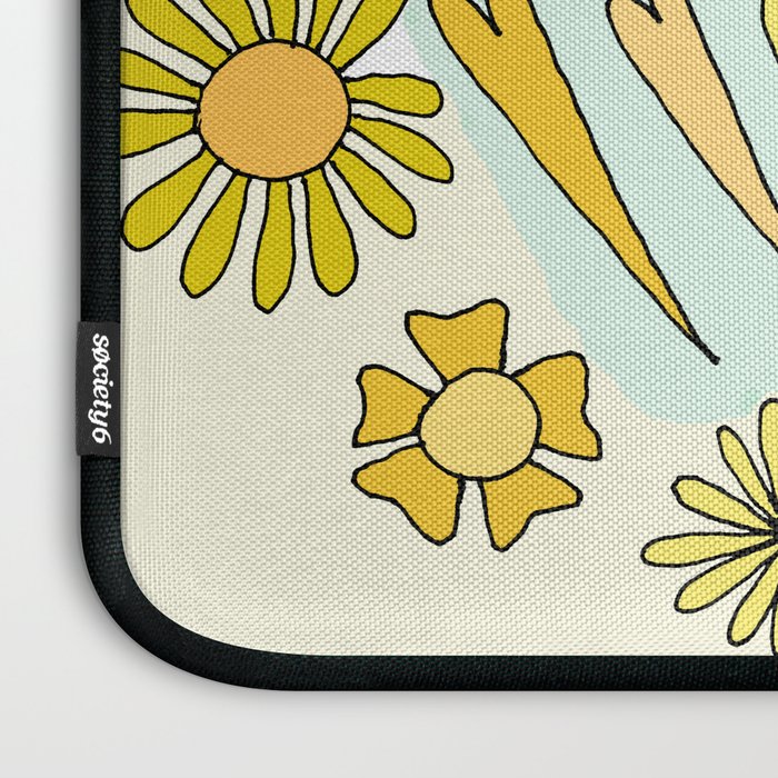 surfs up little ones // retro surf art by surfy birdy Laptop Sleeve Gallery Image 3