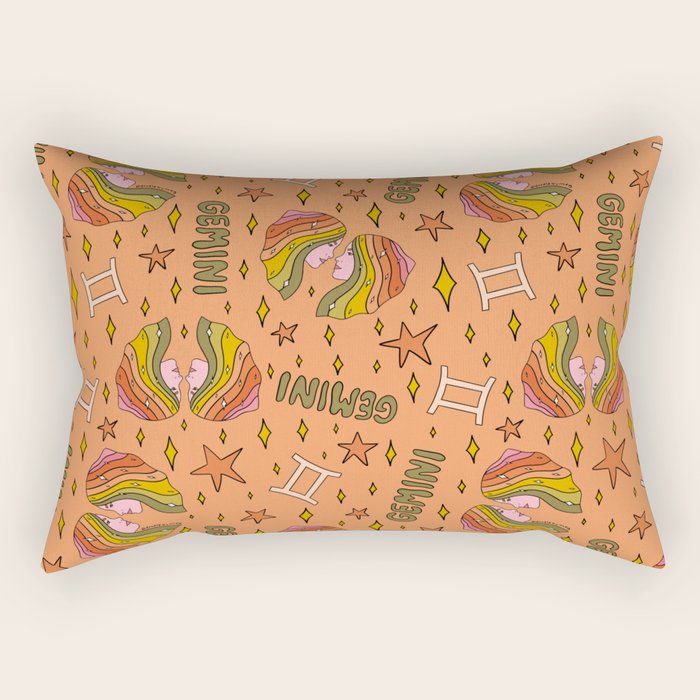 Gemini Print Rectangular Pillow Gallery Image 2