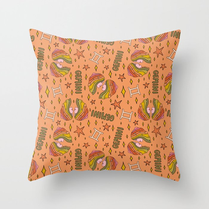Gemini Print Throw Pillow Gallery Image 6