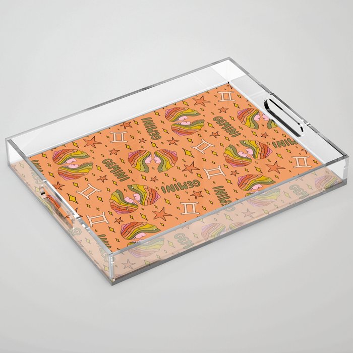 Gemini Print Acrylic Tray Gallery Image 1
