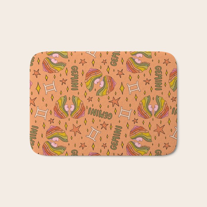 Gemini Print Bath Mat Gallery Image 1