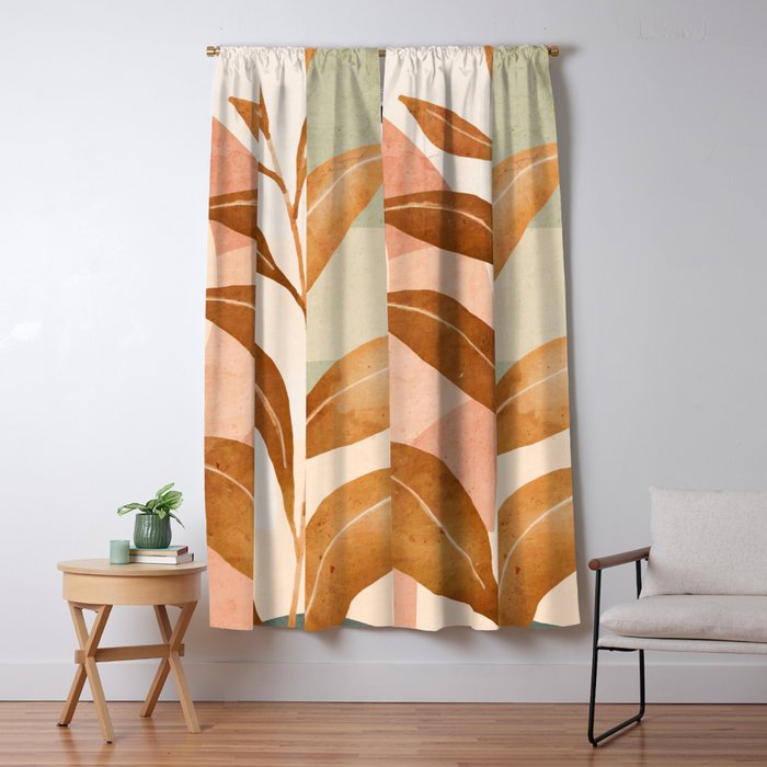 Tropical Leaf- Abstract Art 25 Window Curtain Gallery Image 5