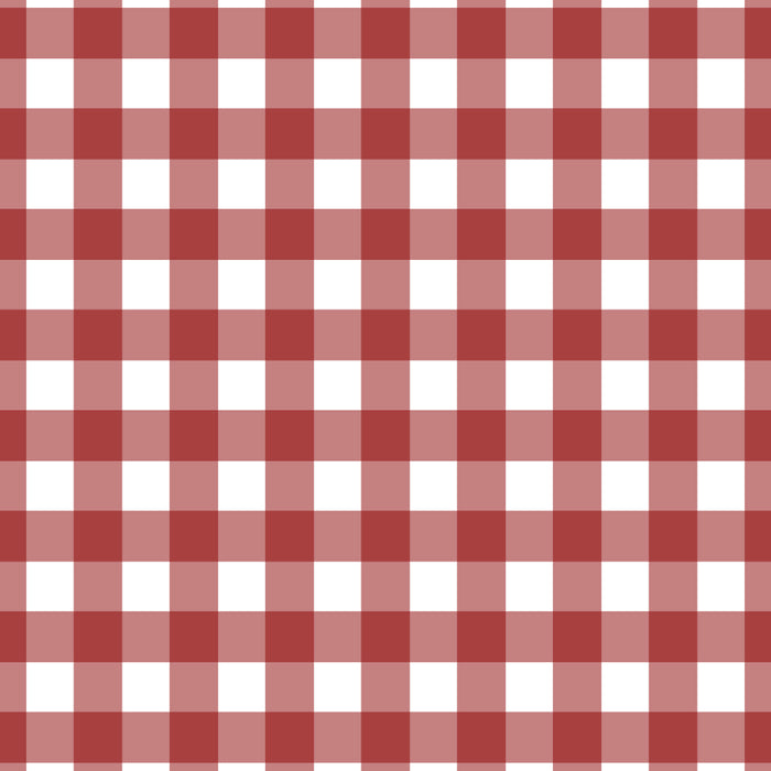 Gingham Plaid Checkered Pattern in Cherry Red and White Coffee Mug Gallery Image 2