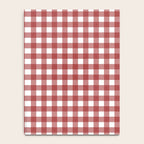 Gingham Plaid Checkered Pattern in Cherry Red and White Notebook Gallery Image 4