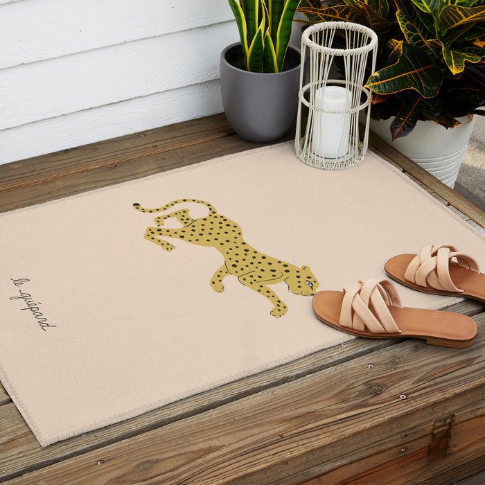 le guépard Outdoor Rug Gallery Image 2