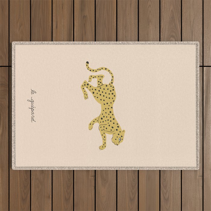 le guépard Outdoor Rug Gallery Image 1