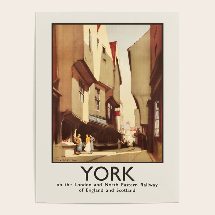 Antique Travel Poster York, England, 1920s Poster Gallery Image 2